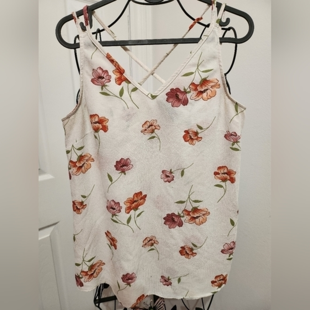 Flower texture cami